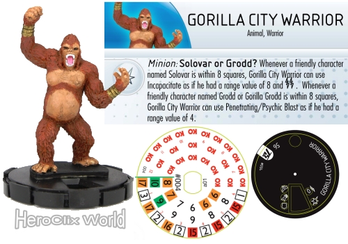 HeroClix Spoilers DC 75th Gorilla City Warrior