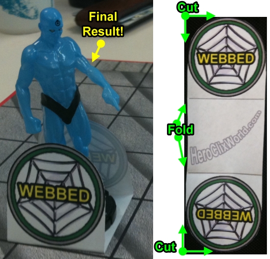 HeroClix World Web Token Sample