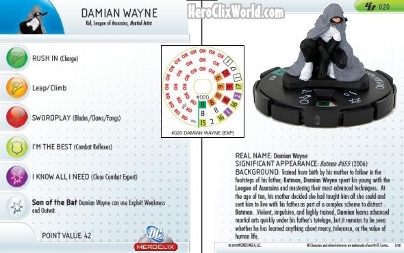 HeroClix Damian Wayne HeroClix Damian Wayne