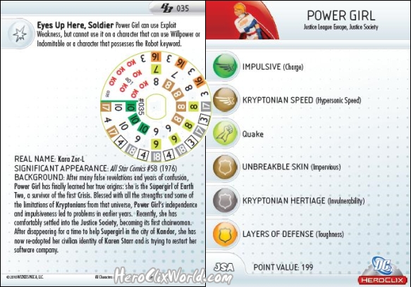 HeroClix Power Girl HeroClix Power Girl