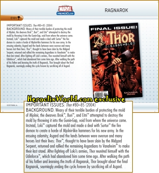 HeroClix Hammer of Thor Ragnarok HeroClix Hammer of Thor Ragnarok