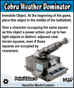 HeroClix Cobra Weather Dominator