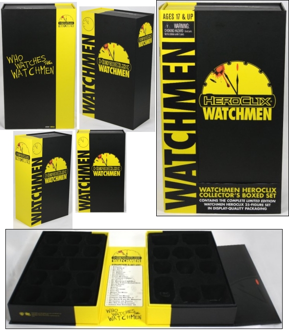 HeroClix Watchmen boxes