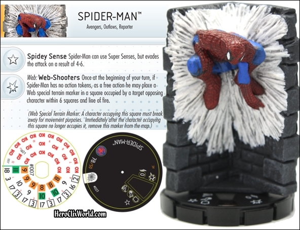 Marvel Heroclix Web of Spider-Man Solo Rare 045