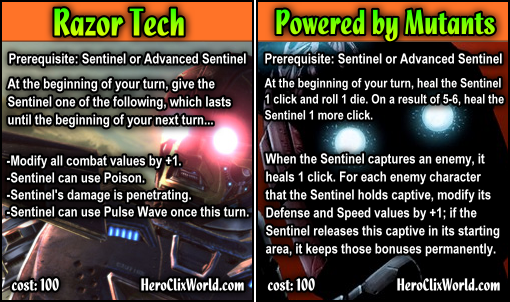 HeroClix Razor Marvel Sentinel