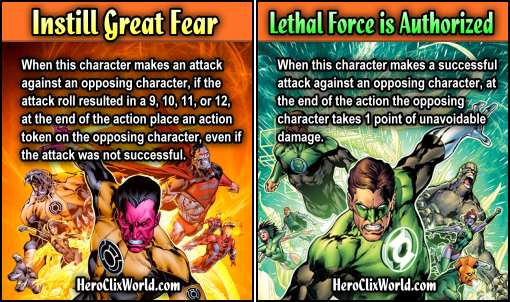 HeroClix Sinestro Corps Green Lantern Corps HeroClix Sinestro Corps Green Lantern Corps