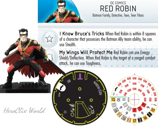 HeroClix World Dial Red Robin