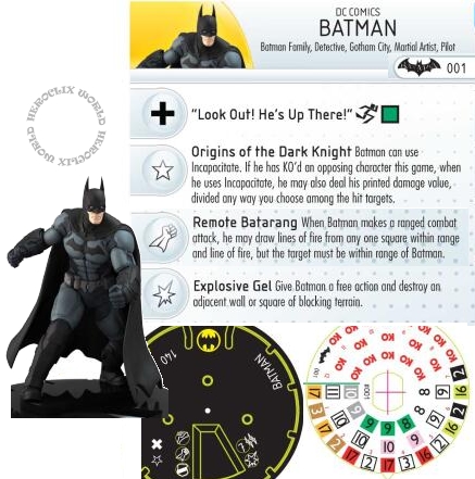 Arkham Origins HeroClix BAtman Dial