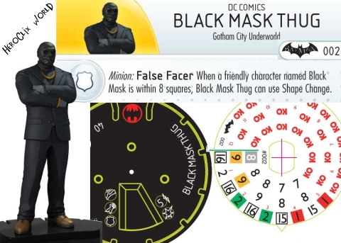 Batman Arkham Origins Black Mask Thug Dial Batman Arkham Origins Black Mask Thug Dial