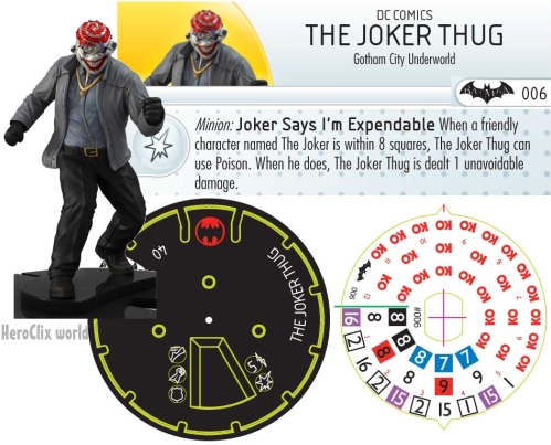 HeroClix Joker Thug Dial HeroClix Joker Thug Dial