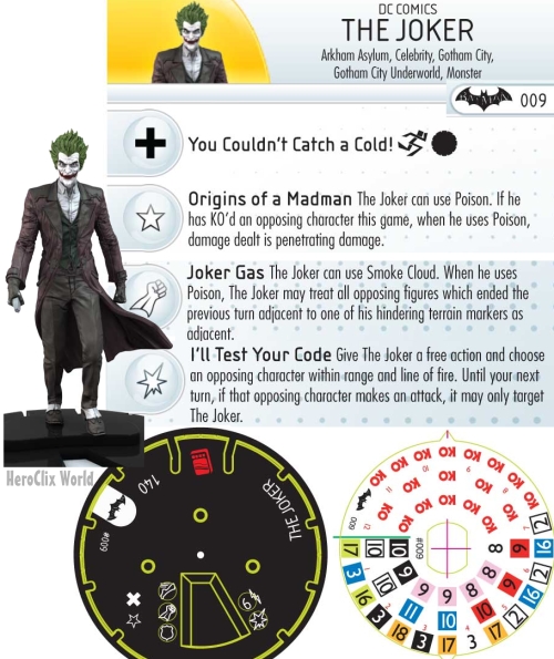 HeroClix Joker Dial HeroClix Joker Dial