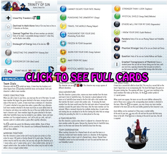 Trinity of Sin HeroClix