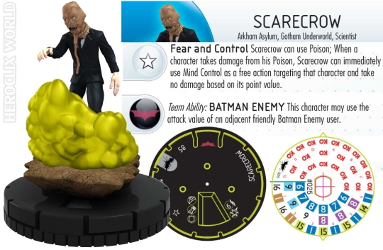 HeroClix Dark Knight Rises Spoilers Dials Scarecrow