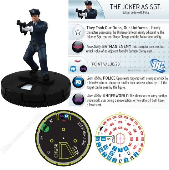 HeroClix Dark Knight Joker Dial