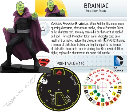 HeroClix Braniac Dial DC 10th Anniversary