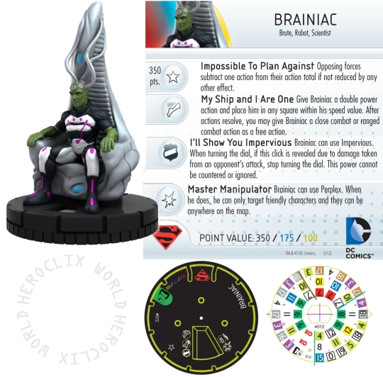 HeroClix Braniac Dial DC 10th Anniversary