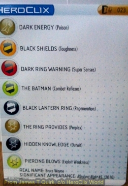 HeroClix Batman Chase Dial