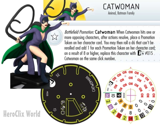 HeroClix DC Catwoman Dial HeroClix DC Catwoman Dial