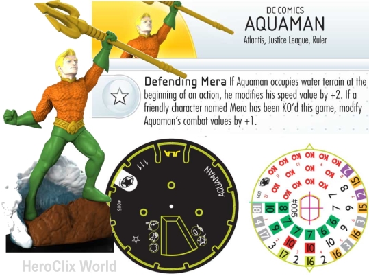 HeroClix Aquaman Dial HeroClix Aquaman Dial