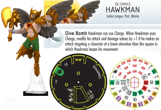 HeroClix Hawkman dial