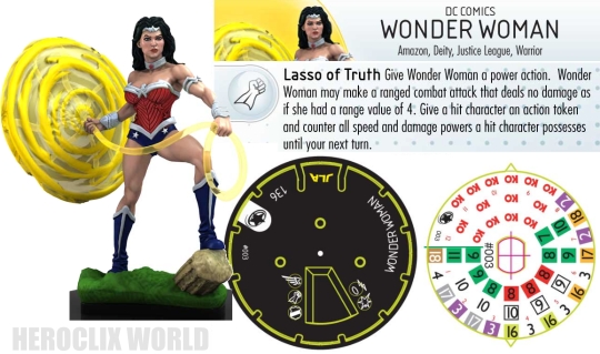 HeroClix Wonder Woman Dial Justice League
