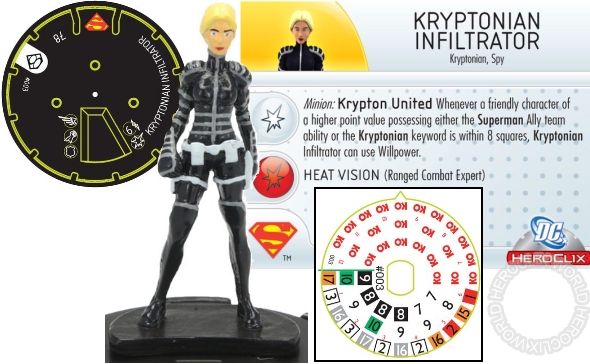 HeroClix Kryptonian Infiltrator dial HeroClix Kryptonian Infiltrator dial