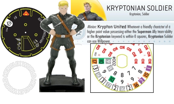HeroClix Kryptonian Soldier dial HeroClix Kryptonian Soldier dial