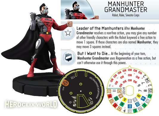 Superman HeroClix Dial Manhunter Grandmaster