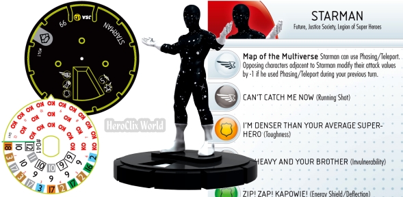 HeroClix dials Starman HeroClix dials Starman