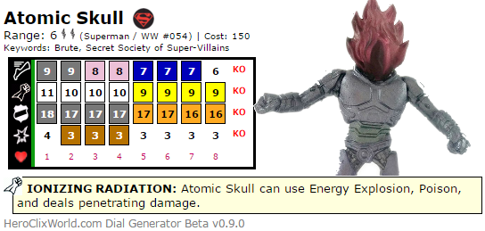 Pow! Atomic Skull HeroClix Strategy Guide