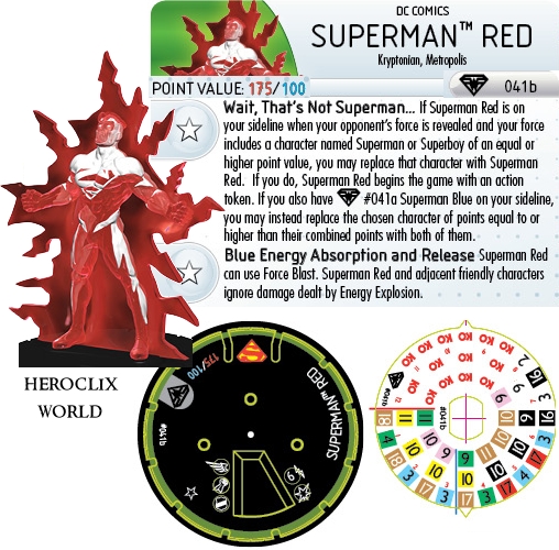 Superman Red HeroClix Dial