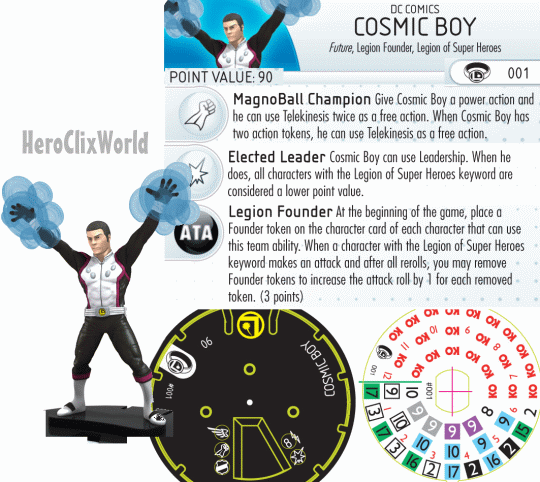 HeroClix Cosmic Boy Dial