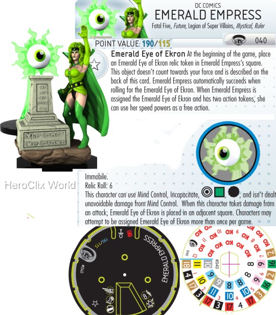 HeroClix Emerald Empress Dial