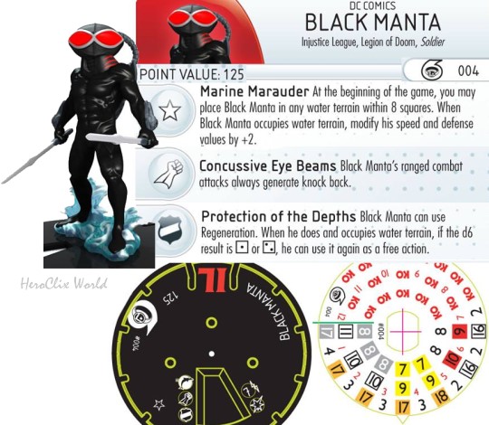 HeroClix Legion of Doom Starter Dials