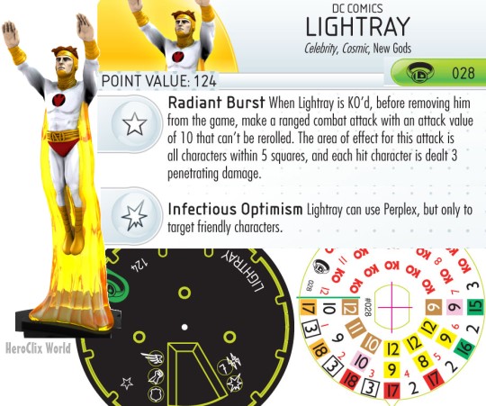 Lightray HeroClix Dial