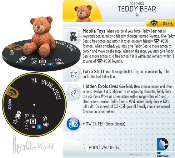 Toyman Teddy Bear Toy HeroClix