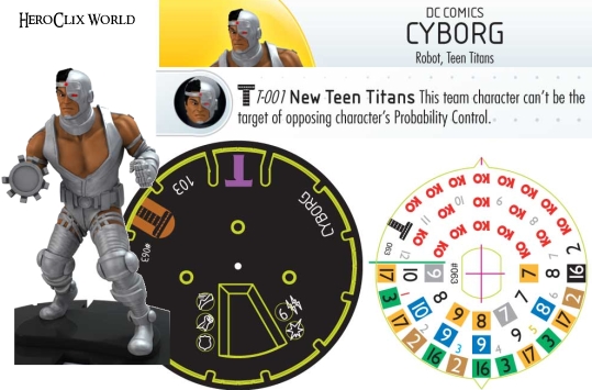 HeroClix Teen Titans Cyborg Dial HeroClix Teen Titans Cyborg Dial