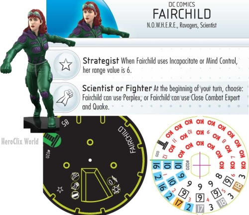 HeroClix Fairchild dial