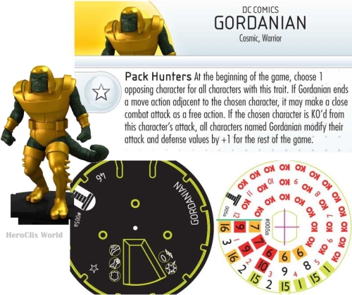 HeroClix Gordanian Dial HeroClix Gordanian Dial