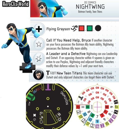 Nightwing HeroClix Dial Nightwing HeroClix Dial