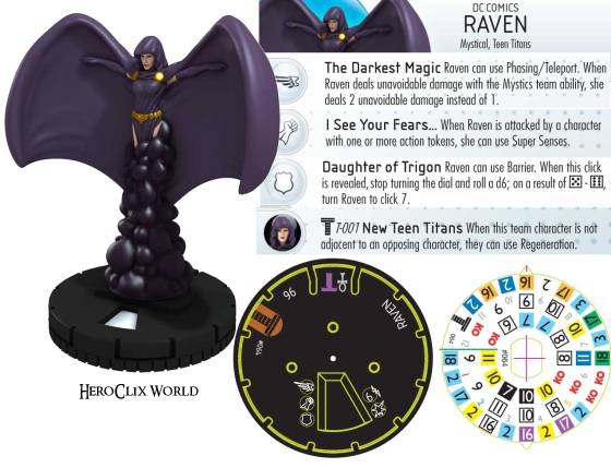 HeroClix Raven Dial HeroClix Raven Dial