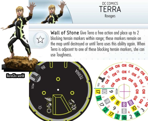 HeroClix Terra Dial HeroClix Terra Dial