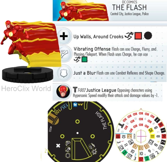 The Flash HeroClix Dial Teen Titans The Flash HeroClix Dial Teen Titans