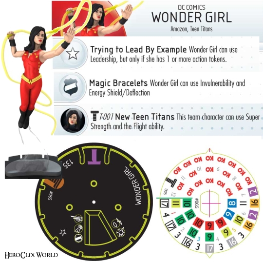 HeroClix Wondergirl Dial HeroClix Wondergirl Dial