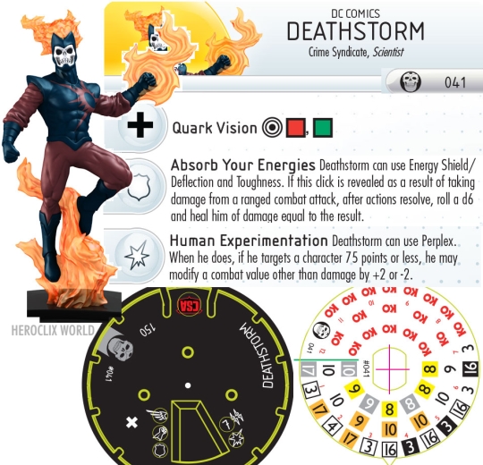 HeroClix Trinity War Spoilers: Deathstorm dial HeroClix Trinity War Spoilers: Deathstorm dial