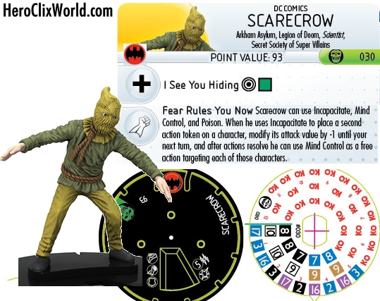 Scarecrow HeroClix Dial