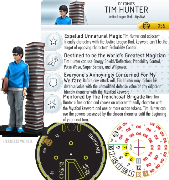 Tim Hunter HeroClix Dial