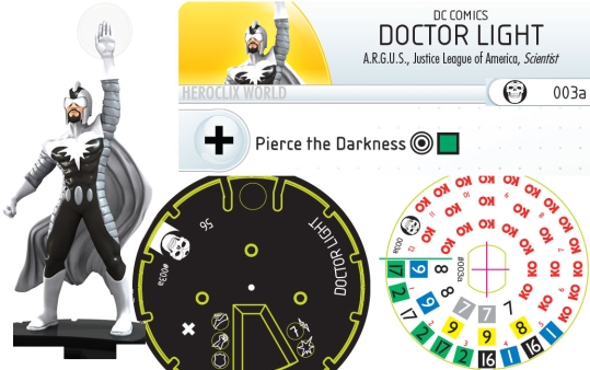 Doctor Light Trinity War HeroClix Dial Doctor Light Trinity War HeroClix Dial