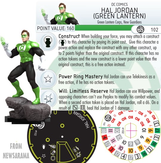 HeroClix Green Lantern War of Light Dial