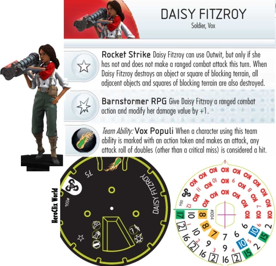 Bioshock HeroClix Daisy dial Bioshock HeroClix Daisy dial